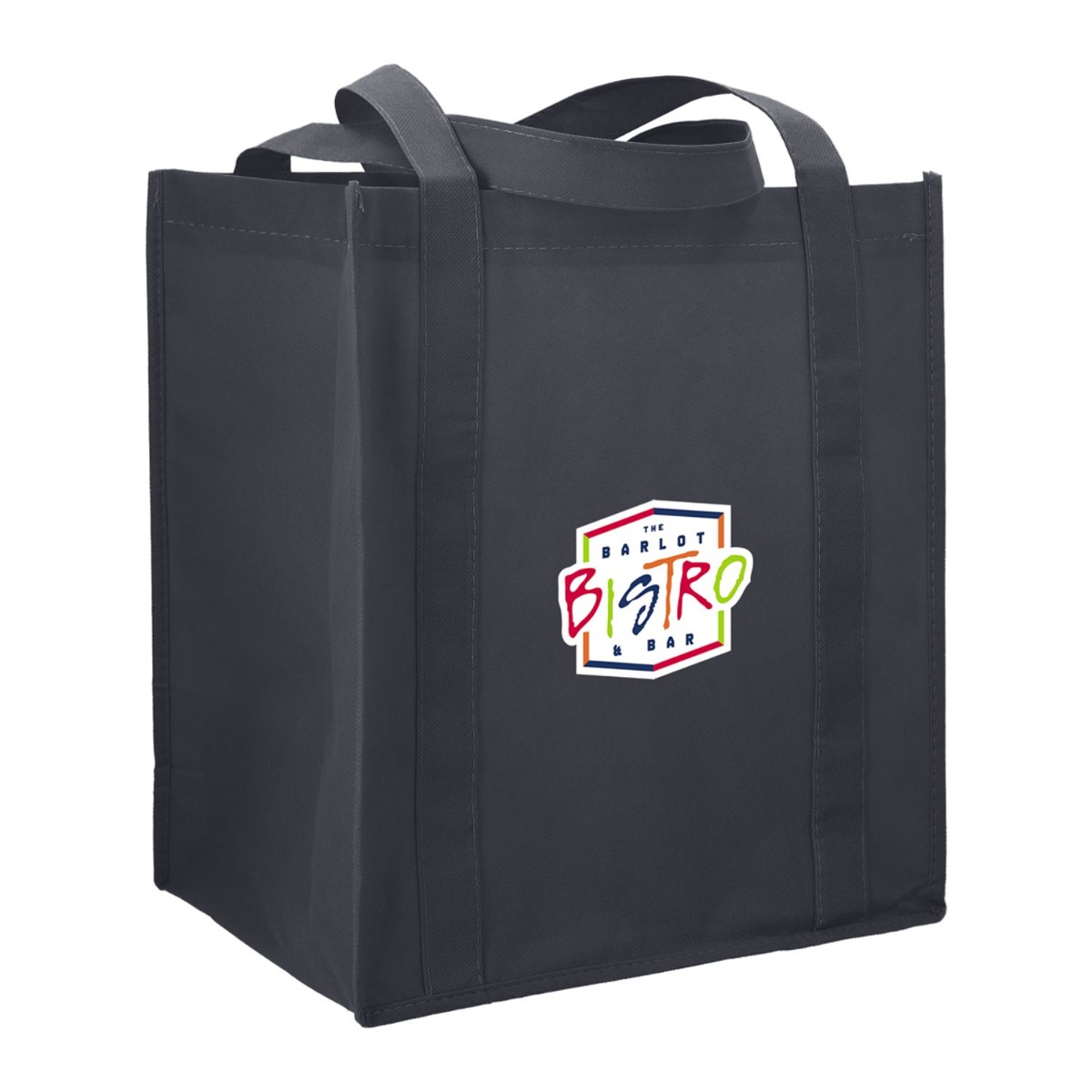 Little Juno Non-Woven Grocery Tote in Black